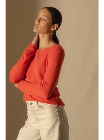 Perfect Cashmere Kasjmier trui "Oprah" oranje