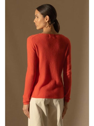 Perfect Cashmere Kaschmir-Pullover "Oprah" in Orange