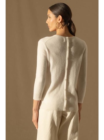 Perfect Cashmere Kaszmirowy sweter "Vanessa" w kolorze beżowym