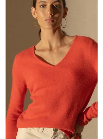 Perfect Cashmere Kaszmirowy sweter "Shannon" w kolorze pomarańczowym