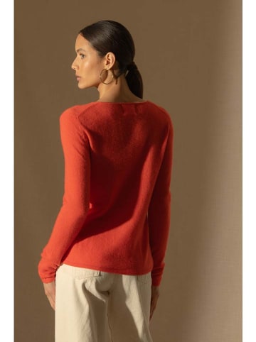 Perfect Cashmere Kaszmirowy sweter "Shannon" w kolorze pomarańczowym