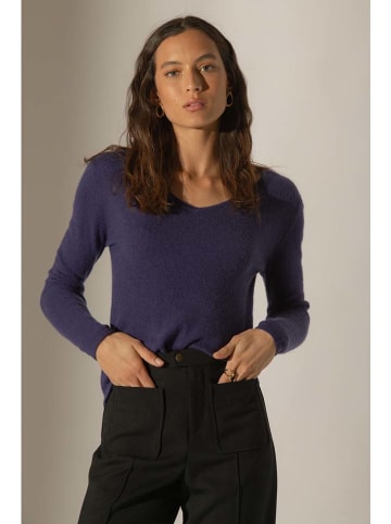 Perfect Cashmere Kaszmirowy sweter "Shannon" w kolorze fioletowym