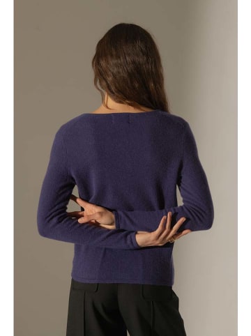 Perfect Cashmere Kaszmirowy sweter "Shannon" w kolorze fioletowym