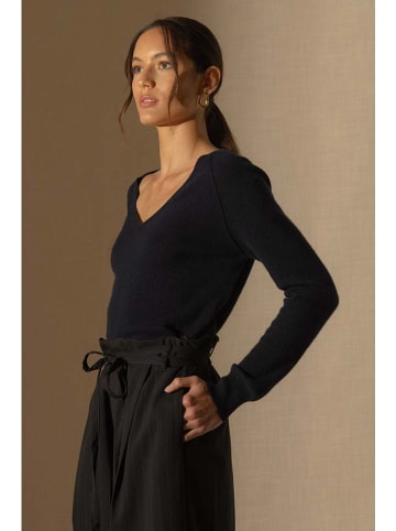 Perfect Cashmere Kasjmieren trui "Penelope" donkerblauw