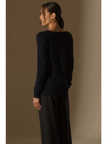 Perfect Cashmere Kaszmirowy sweter "Penelope" w kolorze granatowym