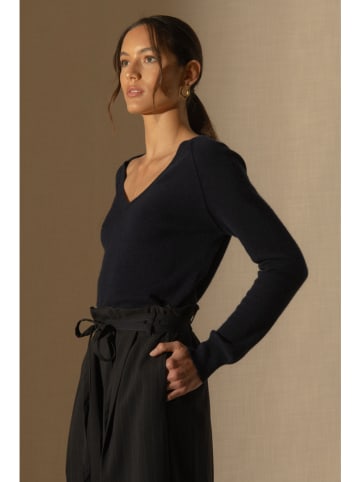 Perfect Cashmere Kasjmieren trui donkerblauw