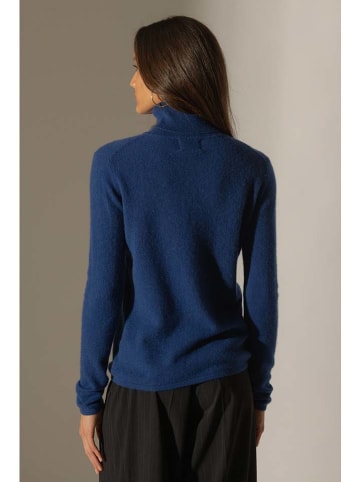 Perfect Cashmere Kaschmir-Rollkragenpullover "Ashley" in Dunkelblau