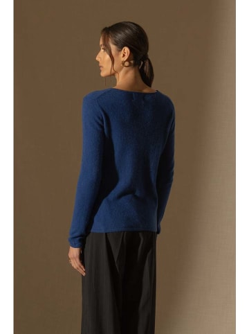 Perfect Cashmere Kaschmir-Pullover "Oprah" in Blau