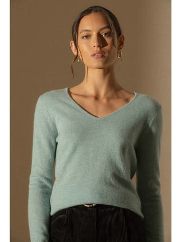 Perfect Cashmere Kaschmir-Pullover "Shannon" in Türkis