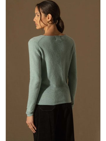 Perfect Cashmere Kaschmir-Pullover "Shannon" in Türkis
