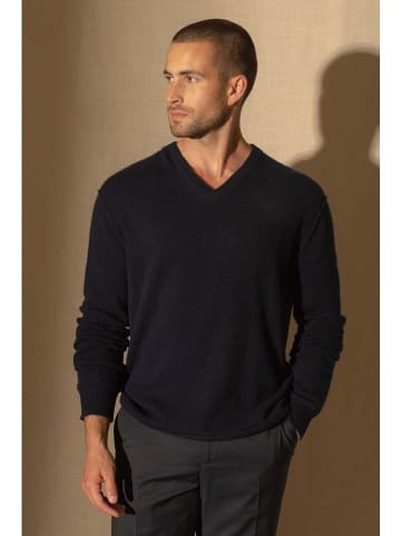 Perfect Cashmere Kaszmirowy sweter "Lorenzo" w kolorze granatowym