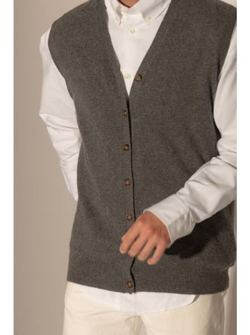 Perfect Cashmere Kasjmieren gilet "Arthur" grijs