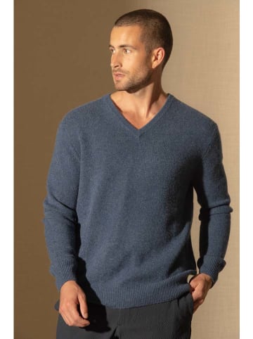 Perfect Cashmere Kasjmieren trui "Enzo" donkerblauw