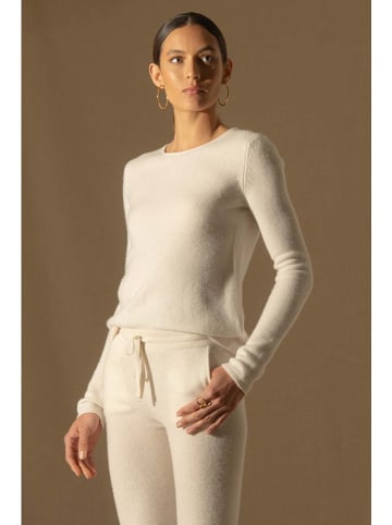 Perfect Cashmere Kaszmirowy sweter "Marya" w kolorze kremowym