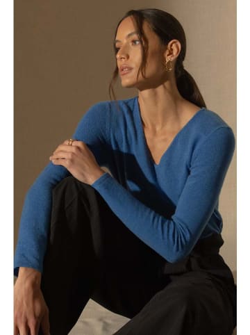 Perfect Cashmere Kaszmirowy sweter w kolorze niebieskim