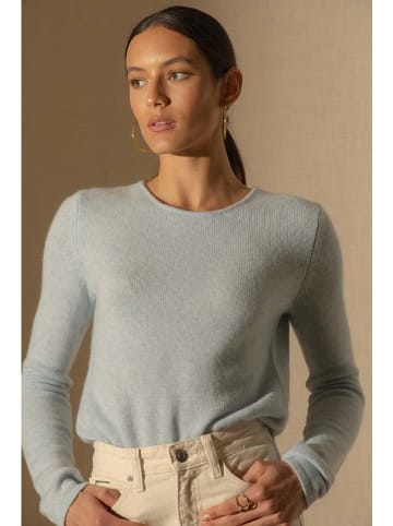 Perfect Cashmere Kaschmir-Pullover "Marya" in Hellblau