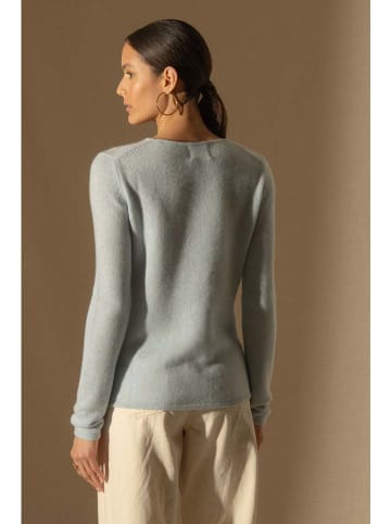 Perfect Cashmere Kaszmirowy sweter "Marya" w kolorze błękitnym