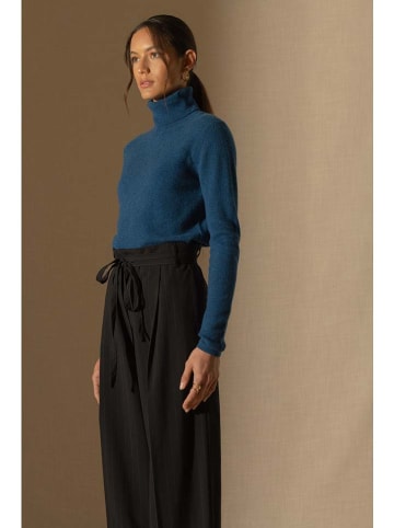 Perfect Cashmere Kaschmir-Rollkragenpullover "Ashley" in Blau