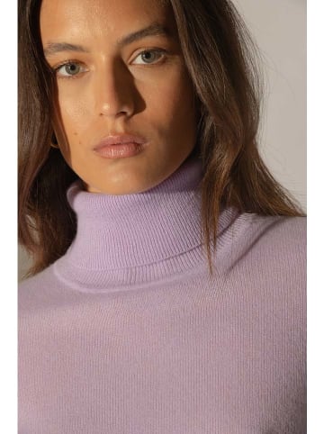 Perfect Cashmere Kaschmir-Rollkragenpullover "Ashley" in Lila