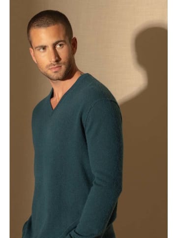 Perfect Cashmere Kaschmir-Pullover "Lorenzo" in Grün