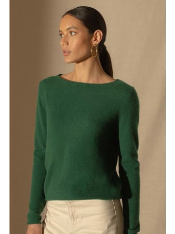 Perfect Cashmere Kaszmirowy sweter "Megan" w kolorze zielonym