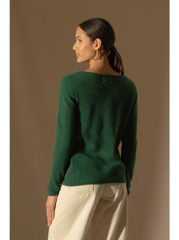 Perfect Cashmere Kaschmir-Pullover "Megan" in Grün