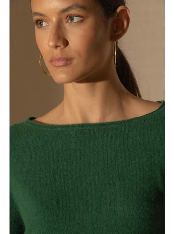 Perfect Cashmere Kaschmir-Pullover "Megan" in Grün