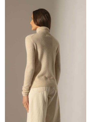 Perfect Cashmere Kaszmirowy golf "Ashley" w kolorze beżowym