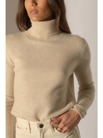 Perfect Cashmere Kaschmir-Rollkragenpullover "Ashley" in Beige