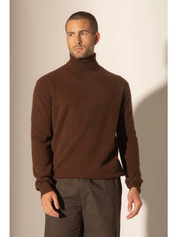 Perfect Cashmere Kaszmirowy golf "Trevor" w kolorze ciemnobrązowym