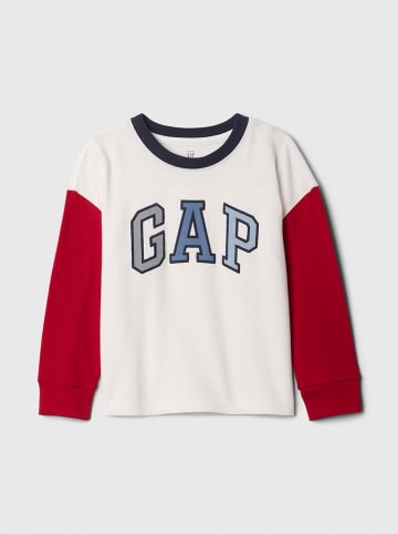 GAP Longsleeve in Weiß/ Rot