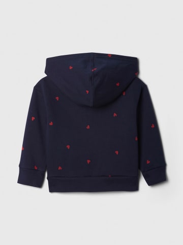 GAP Sweatjacke in Dunkelblau/ Rot