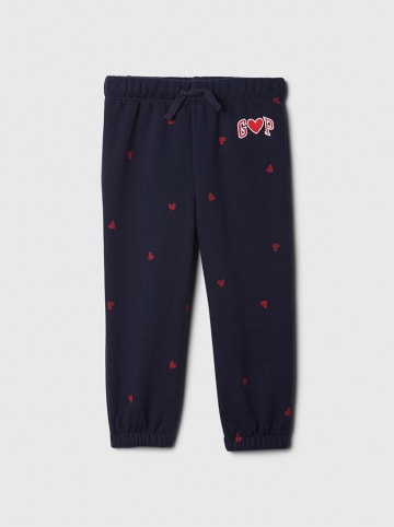 GAP Sweathose in Dunkelblau/ Rot
