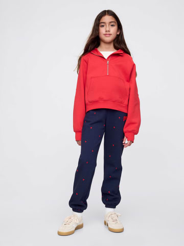 GAP Sweathose in Dunkelblau/ Rot
