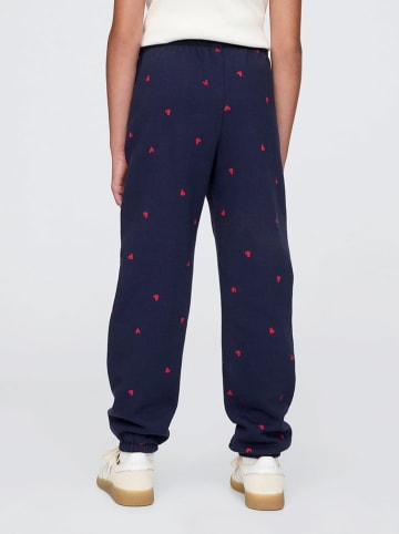 GAP Sweathose in Dunkelblau/ Rot