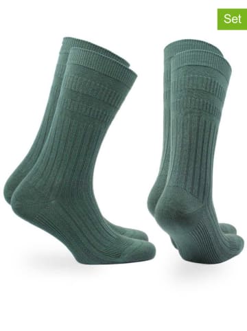 Norfolk 4er-Set: Socken in Grün