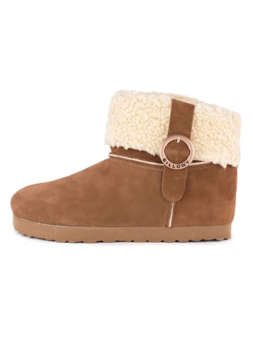 billowy Leren winterboots cognackleurig