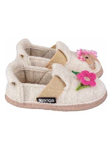 NANGA Hausschuhe "Little Horse" in Beige/ Pink