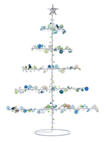 Overbeck and Friends Decoratieve kerstboom "Tree" groen/blauw - (B)23 x (H)31 cm