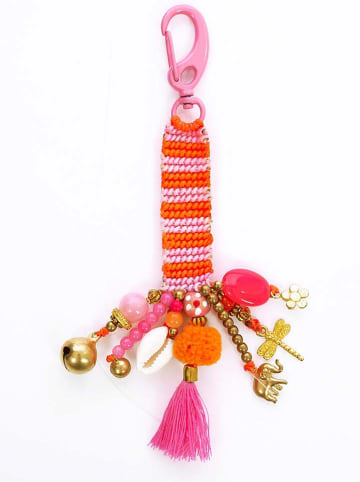 Overbeck and Friends Schlüsselanhänger "Jacky" in Orange/ Rosa - (L)15 cm
