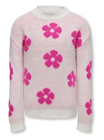 KIDS ONLY Pullover "Naja" in Creme/ Pink