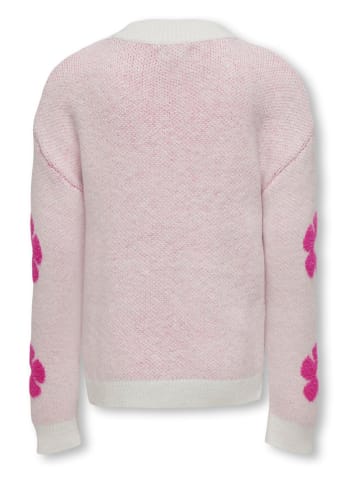 KIDS ONLY Pullover "Naja" in Creme/ Pink