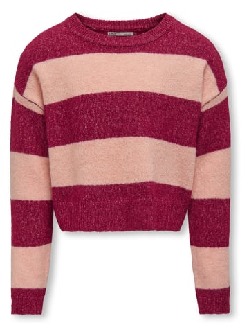 KIDS ONLY Pullover "Talio" in Beige/ Rot