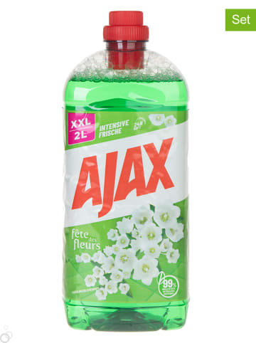 Ajax 6er-Set: Allzweckreiniger "Ajax Frühlingsblumen", je 2 l