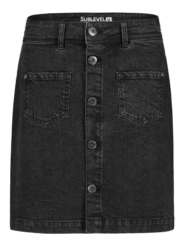 Sublevel Jeansrock in Schwarz