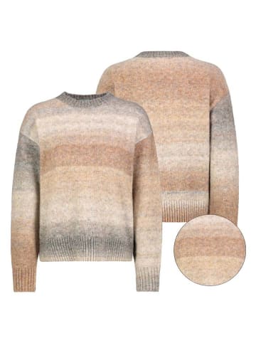 Fresh Made Sweter w kolorze beżowo-szarym