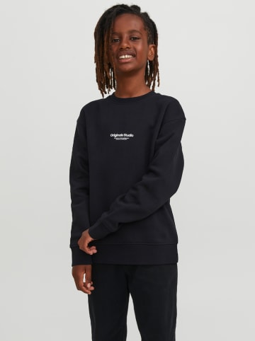 JACK & JONES Junior Sweatjacke in Schwarz