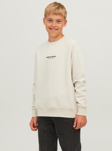 JACK & JONES Junior Sweatjacke in Weiß
