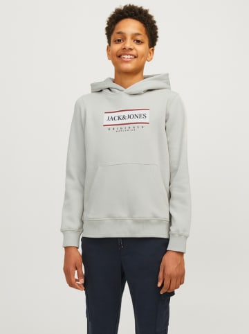 JACK & JONES Junior Hoodie in Hellgrau