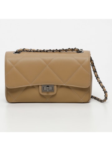 Christian Laurier Leder-Schultertasche "Lena" in Hellbraun - (B)27 x (H)15 x (T)8 cm